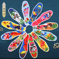 🧩 Vintage Chinese Floral Embroidered Insoles | Soft & Breathable Traditional Folk Art