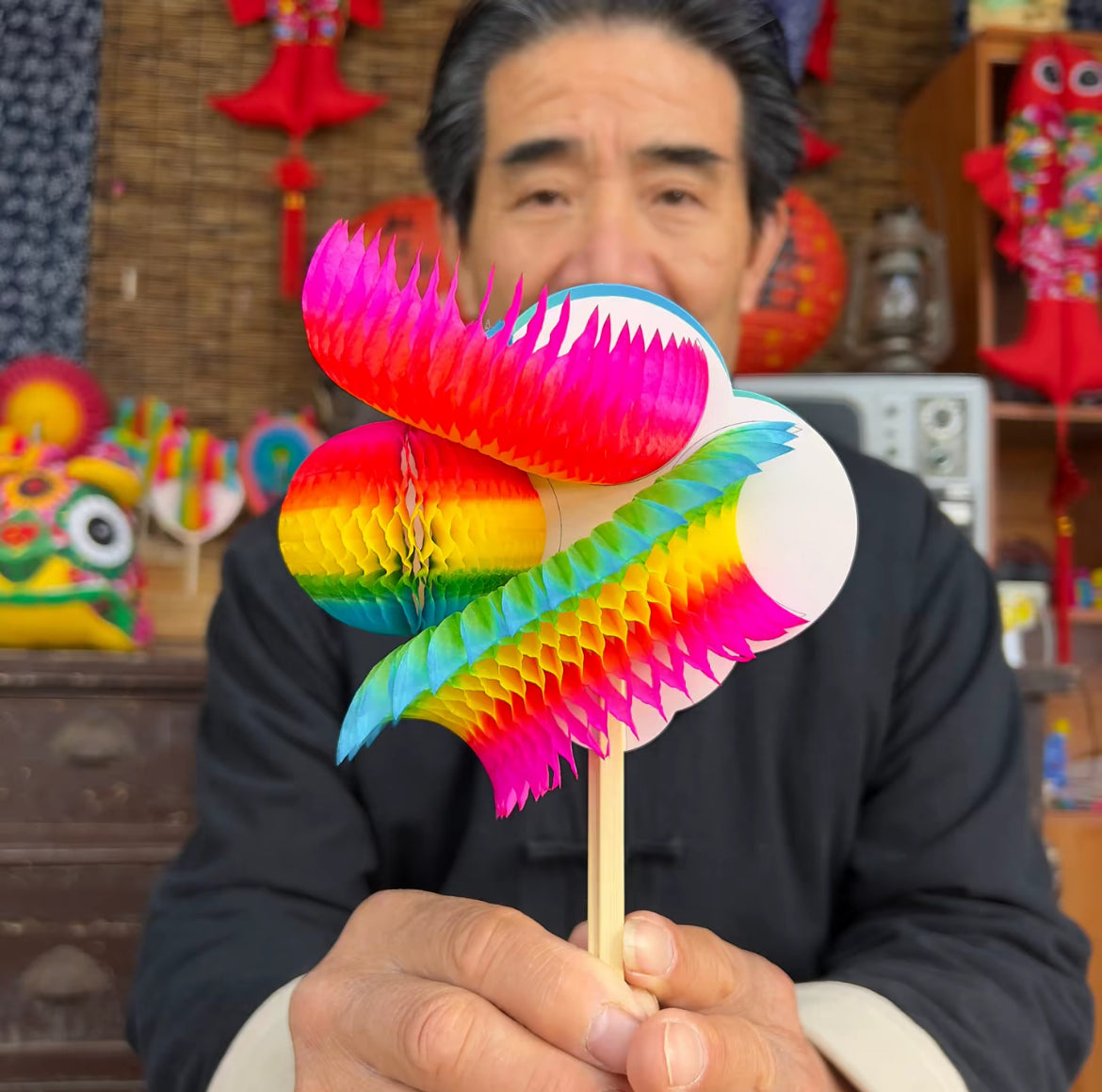 72-Shapes Magic Flip Flower, Traditional Chinese Folk Craft Toy